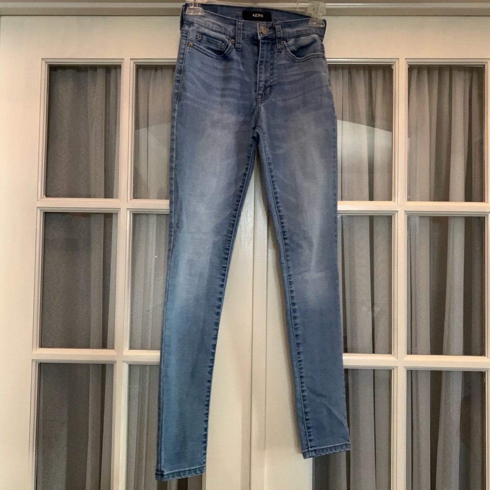 Aeropostale high rise skinny light wash denim jean Size 00